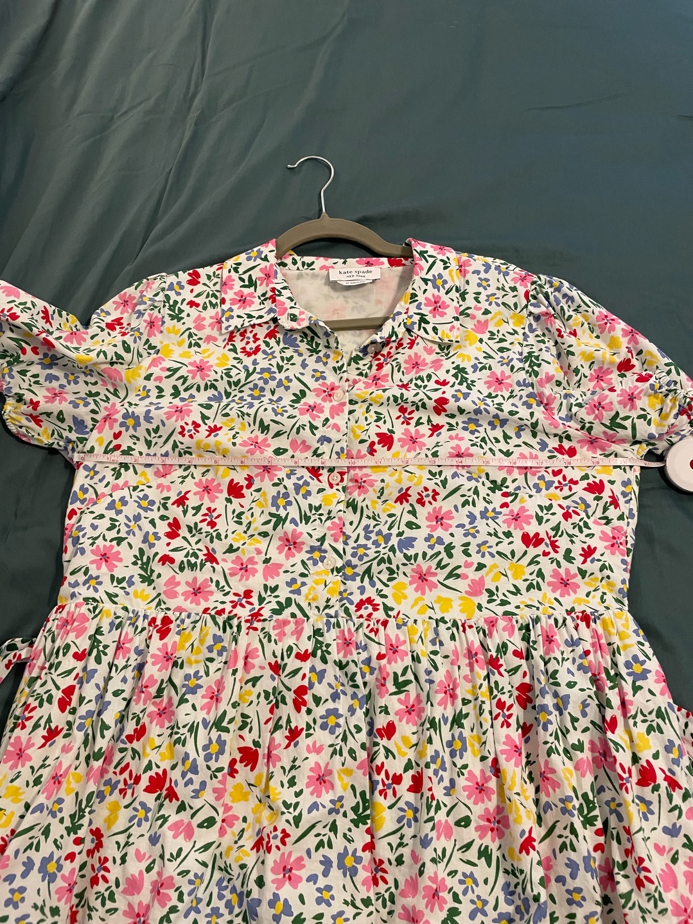 Kate Spade Shoreside Floral Shirtdress EUC XL - Picture 4 of 10